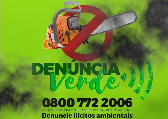 Disque Denúncia Verde recebeu mais de 14 mil chamadas em 2017
