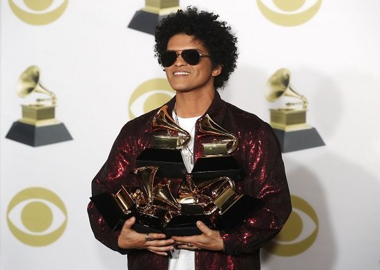 Bruno Mars é o grande vencedor do Grammy 2018