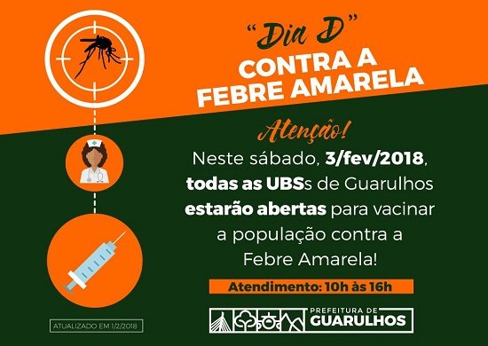 Guarulhos recebe 500 mil doses fracionadas e promove Dia D de vacinação neste sábado