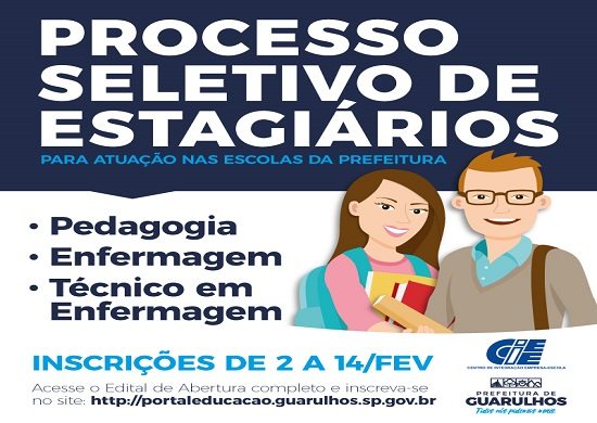 Prefeitura abre Processo Seletivo para cadastro de reserva de estagiários