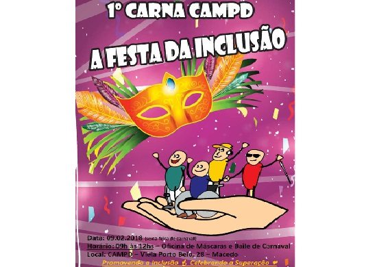 Centro de Atendimento à Pessoa com Deficiência terá Carnaval Inclusivo