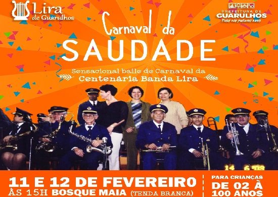 Banda Lira apresenta Carnaval da Saudade no Bosque Maia