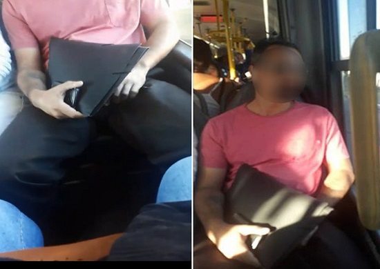 Jovem registra atos obscenos de um homem dentro do ônibus em Campinas