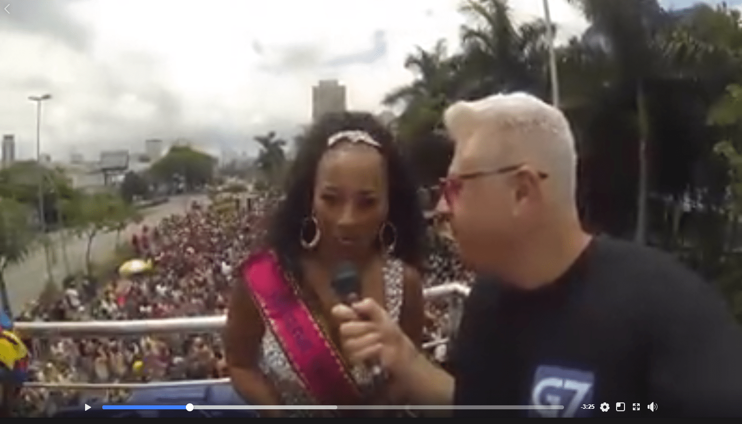 E se você esteve com a Banda Bixa hoje veja se o G7 te filmou…veja o vídeo