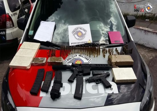 Policiais militares encontram armas embaixo de berço na Zona Leste de SP