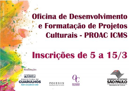 Oficina aborda desenvolvimento e formatação de projetos culturais