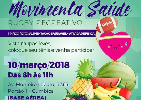 Movimenta Saúde leva rugby à Base Aérea neste sábado