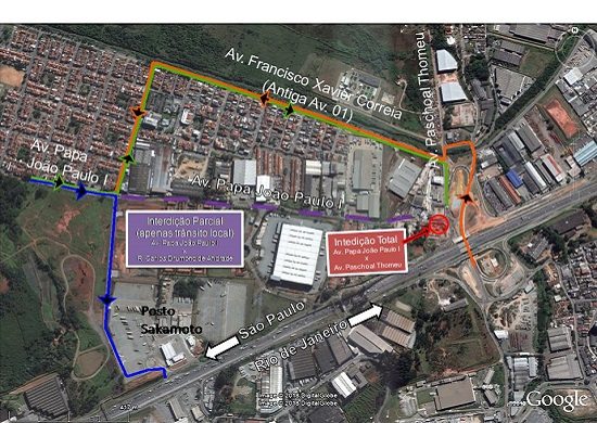 Avenida Papa João Paulo I será parcialmente interditada a partir desta segunda