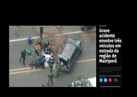 Acidente grave entre ônibus e carreta deixa feridos na Fernão Dias
