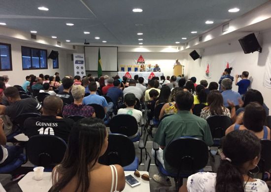 ATO DE FILIAÇÃO DO PMN EM GUARULHOS REUNE CERCA DE 150 PESSOAS