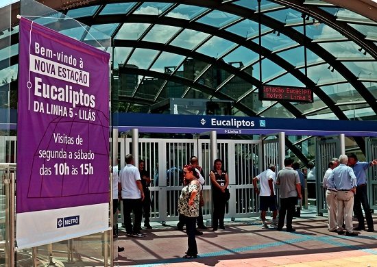 Estação Eucaliptos do Metrô de SP passa a funcionar de 4h40 até meia-noite