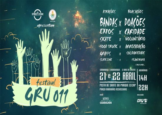 Festival GRU 011 leva música, cultura, arte e solidariedade ao Parque Cecap