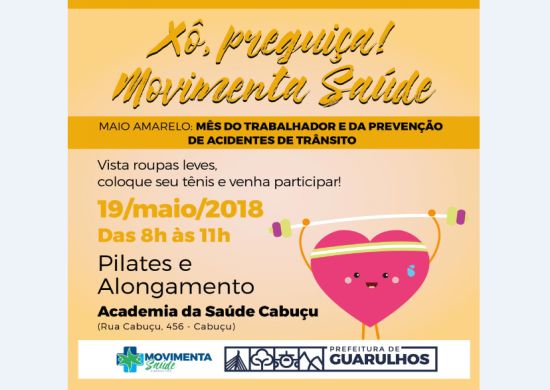 Movimenta Saúde leva atividades físicas para o Cabuçu neste sábado
