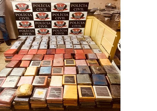 Polícia Civil apreende 550 kg de cocaína em Mairiporã