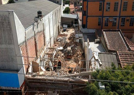 Desabamento em loja deixa um morto em São Roque
