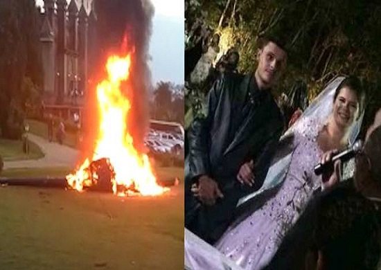Helicóptero que caiu com noiva não tinha licença para levar passageiros
