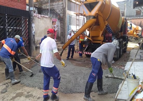 Proguaru informa realização de concretagem da Viela Taquaritinga