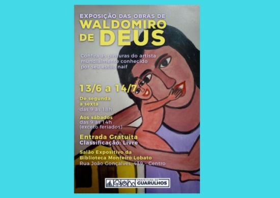 Biblioteca Monteiro Lobato apresenta exposição do artista Waldomiro de Deus