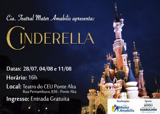 Teatro Ponte Alta apresenta o espetáculo “Cinderela”
