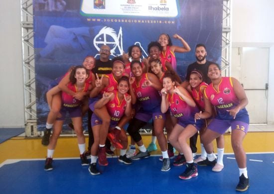 Basquete feminino conquista ouro nos Jogos Regionais de Ilhabela