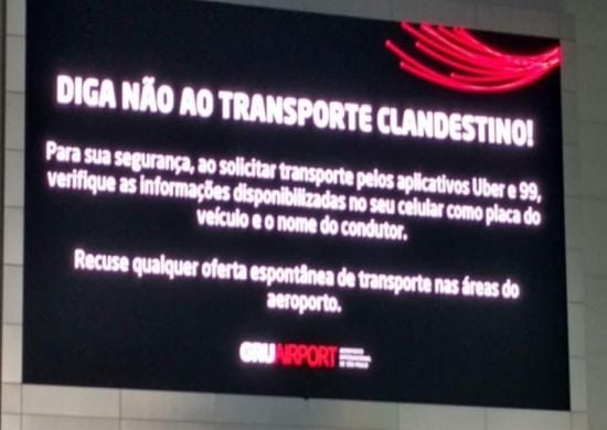 Gru Airport realiza campanha contra transporte clandestino