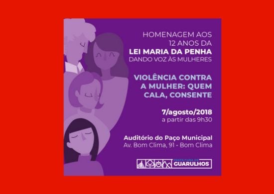 12 anos da Lei Maria da Penha será celebrado com muitas atividades