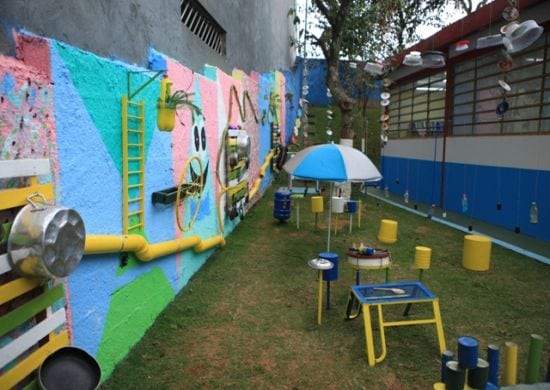 Parque Sonoro é atração para famílias e alunos da EPG Tia Carmela