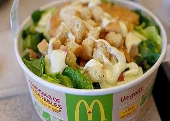 395 pessoas infectadas por salada do McDonald’s nos EUA