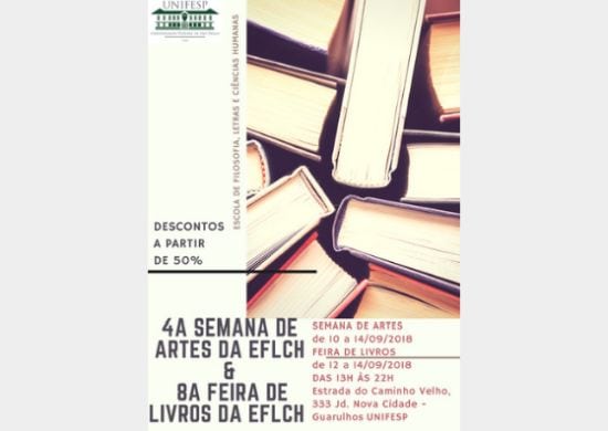 Unifesp em Guarulhos promove Feira de Livros e Semana de Artes