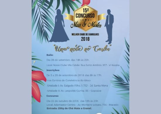Abertas inscrições para o 15º Concurso Miss e Mister Melhor Idade