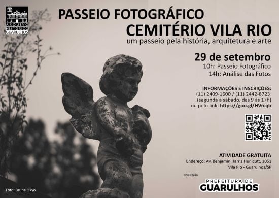 Arquivo Histórico realiza passeio fotográfico no Cemitério da Vila Rio