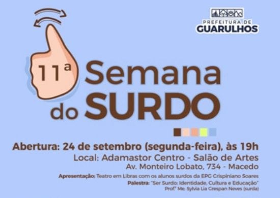 11ª Semana do Surdo começa nesta segunda(24)