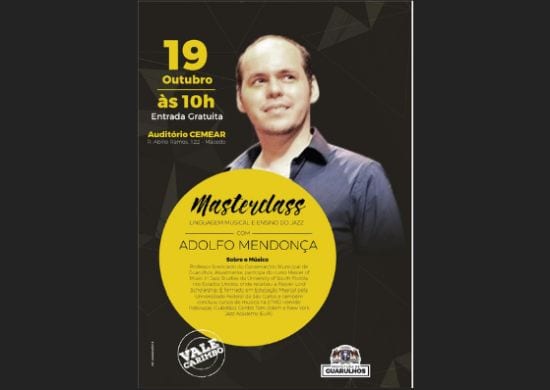 Jazz é tema de Masterclass no Conservatório de Guarulhos