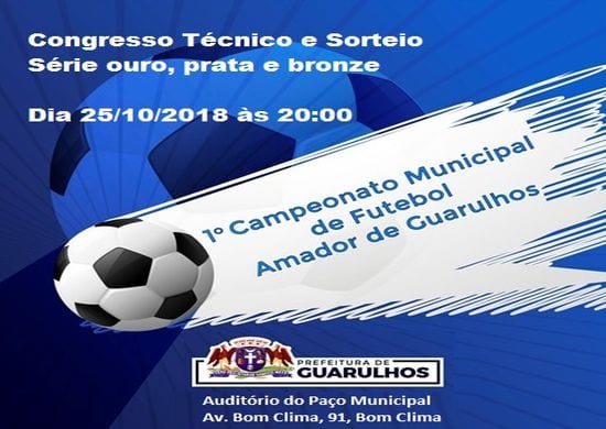 Prefeitura promove Campeonato de Futebol Amador de Guarulhos