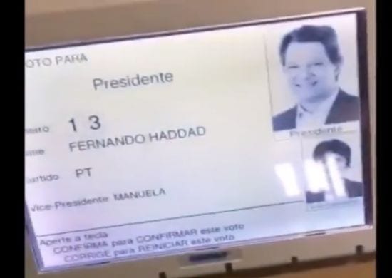 TRE esclarece processamento dos votos na urna antes da tecla confirma