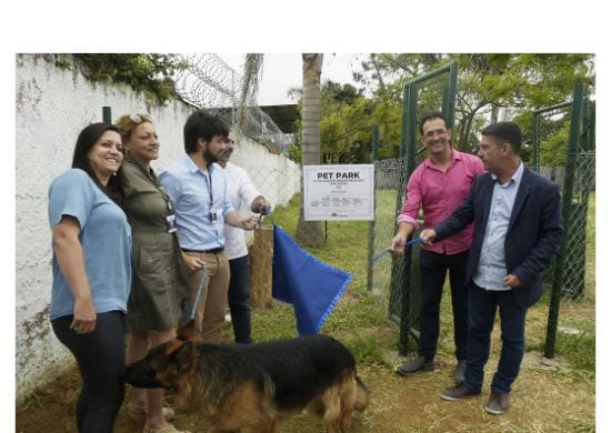 Guti e Gileno prestigiam inauguração de Pet Park na Ponte Grande