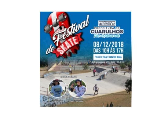 Bosque Maia recebe Festival do Skate neste sábado