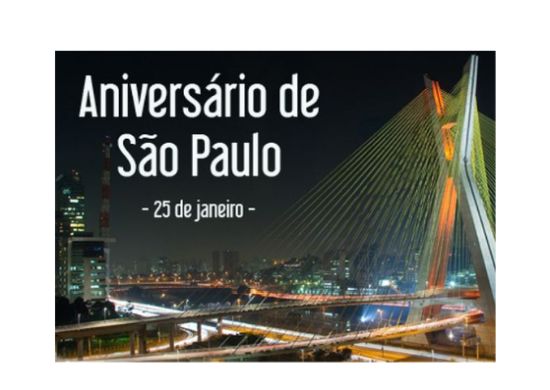 Aniversário de São Paulo tem programação especial