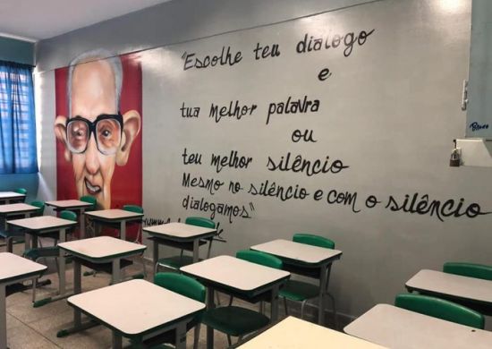Em Guarulhos, grafites empolgam e incentivam aprendizado dos alunos