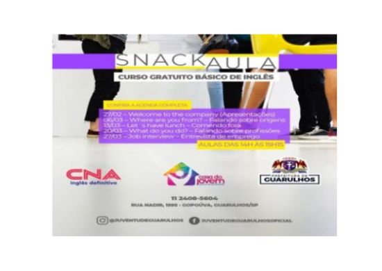 Prefeitura abre inscrições para curso gratuito de inglês