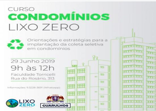Prefeitura recebe inscrições para curso de coleta seletiva em condomínios