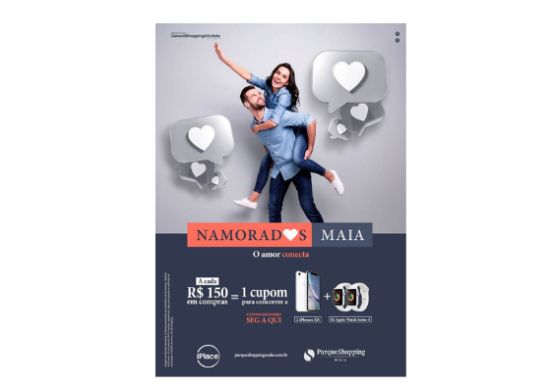 Dia dos Namorados chega ao Parque Shopping Maia com campanha imperdível