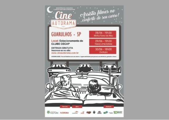 Cine Autorama tem exibições gratuitas de filmes no Clube Cecap
