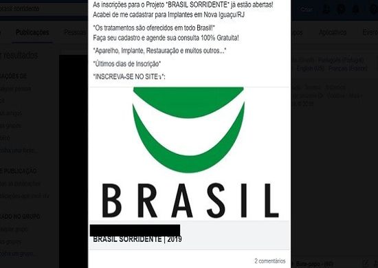 Novo golpe no WhatsApp promete tratamento odontológico grátis