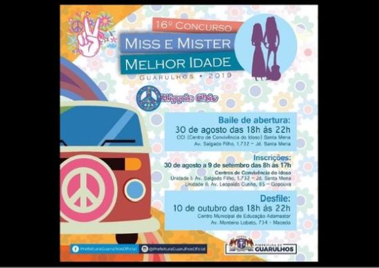 Baile abrirá inscrições para o 16º Concurso Miss e Mister Melhor Idade Guarulhos