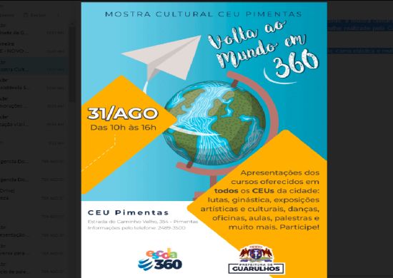 CEU Pimentas promove Mostra Cultural neste sábado