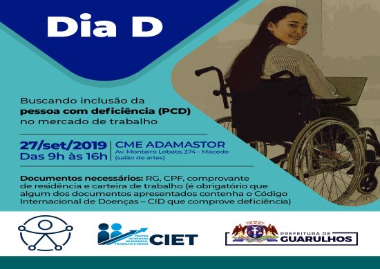 Guarulhos promove dia voltado à empregabilidade da pessoa com deficiência em 27 de setembro