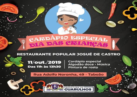 Restaurante Popular do Taboão terá cardápio especial de Dia das Crianças nesta sexta-feira