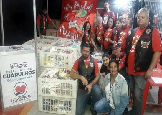 Fundo Social recebe 1,5 tonelada de alimentos do Naja Moto Clube
