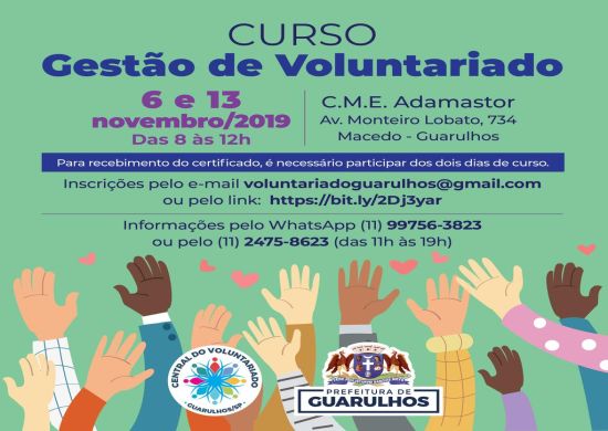 CVG abre inscrições para o curso de Gestão de Voluntariado